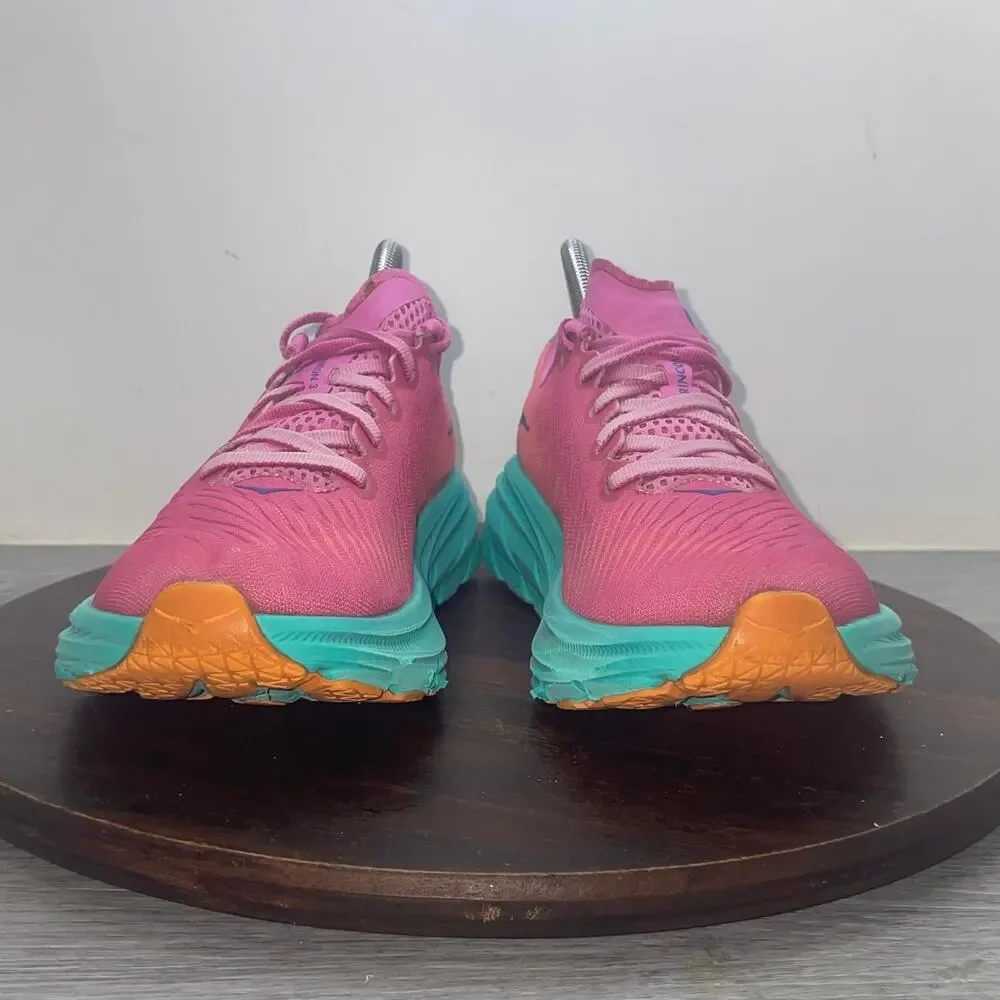 Hoka One One Womens Rincon 3 1119396 PPAT Pink Athletic Running Shoes Size 6.5 B